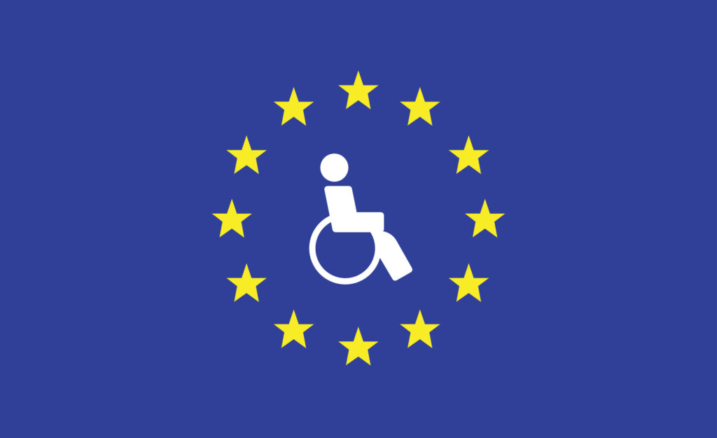European Flag for European Accessibility Act 2025